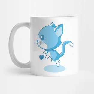 Cute blue kitten. Mug